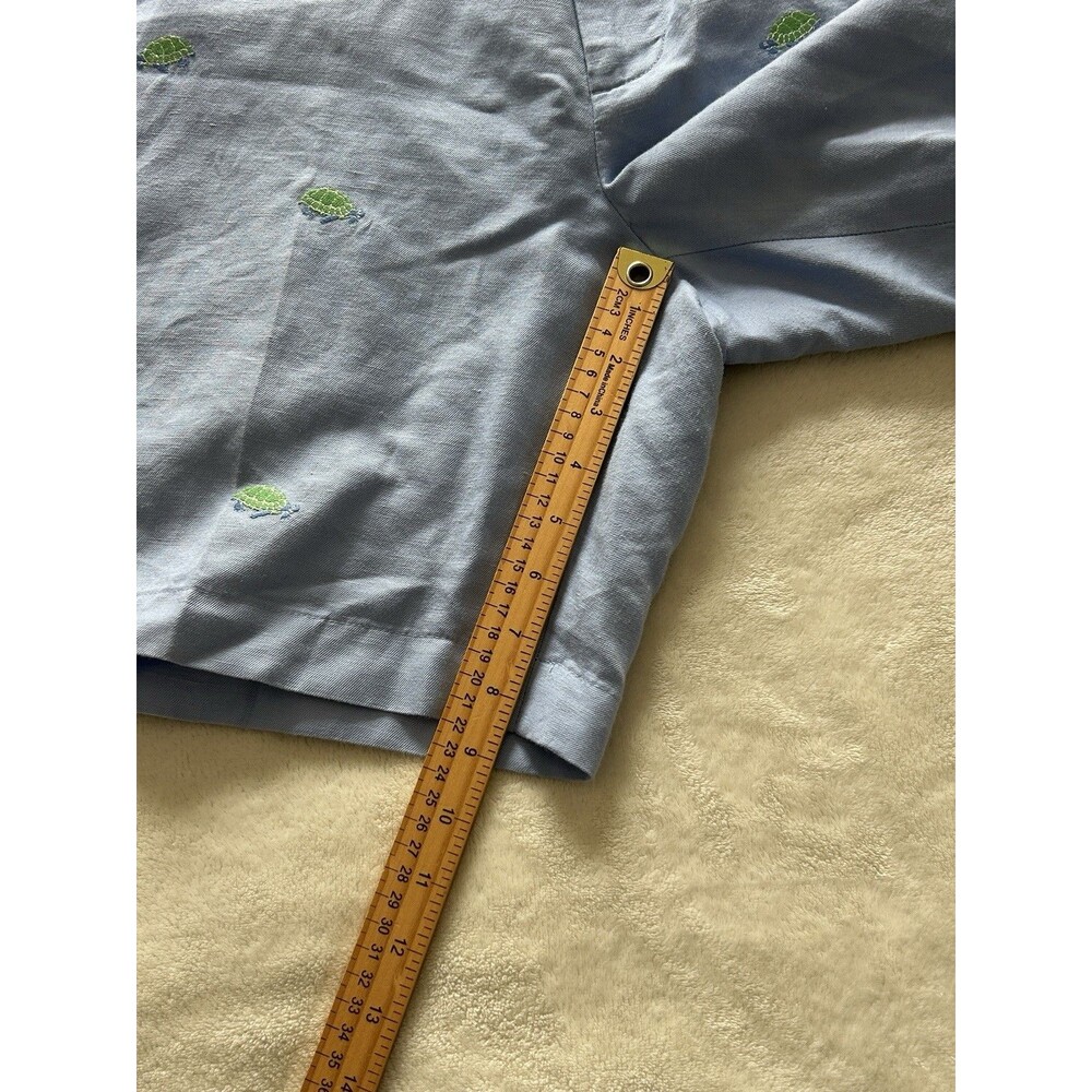 Brooks Brother Mens Shorts Size 38 Linen Blend Coastal Hamptons Cruise Novelty - Picture 4 of 10